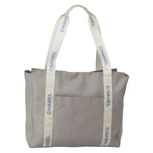 Chanel Sport Line Nylon Gray Nylon Tote Bag Bag